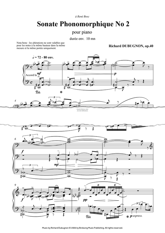 Produktgalerie: Seite 1 von 1 Sonate Phonomorphique No.2, Richard Dubugnon, Klavier