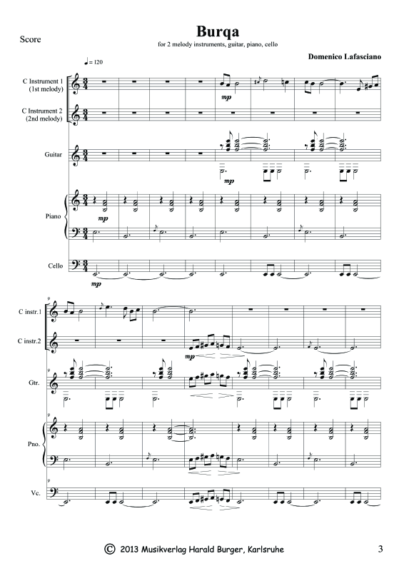 Produktgalerie: Seite 1 von 11 Burqa, , Gemischtes Ensemble - Partitur