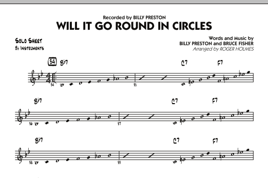 Produktgalerie: Seite 1 von 1 Will It Go Round in Circles? - Bb Solo Sheet, 