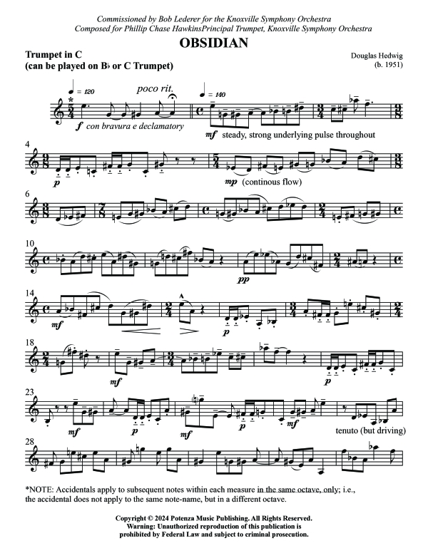 Produktgalerie: Seite 1 von 11 Obsidian, , (Trompete in C/B)