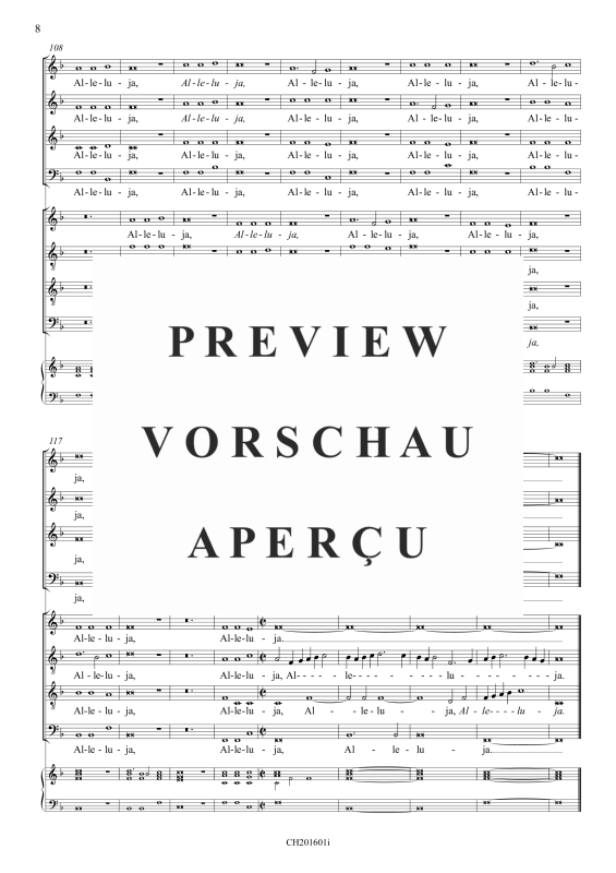 gallery: Regina caeli, , Gemischter Chor 8-stimmig und BC