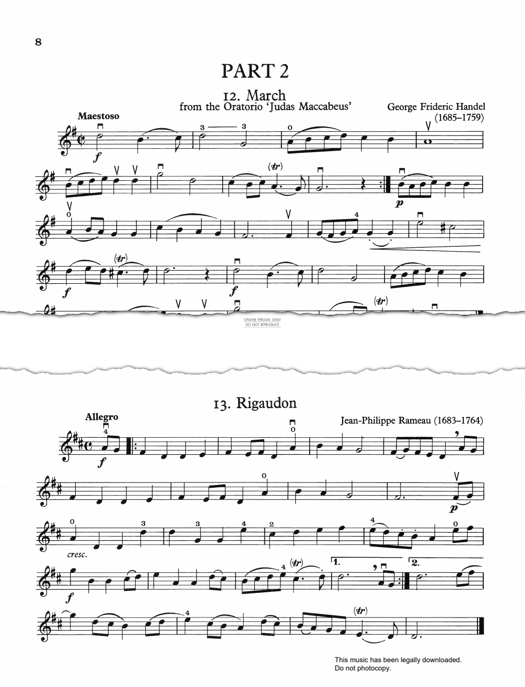 Product gallery: Page 1 of 1 March (from 'Judas Maccabaeus'), George Frideric Handel