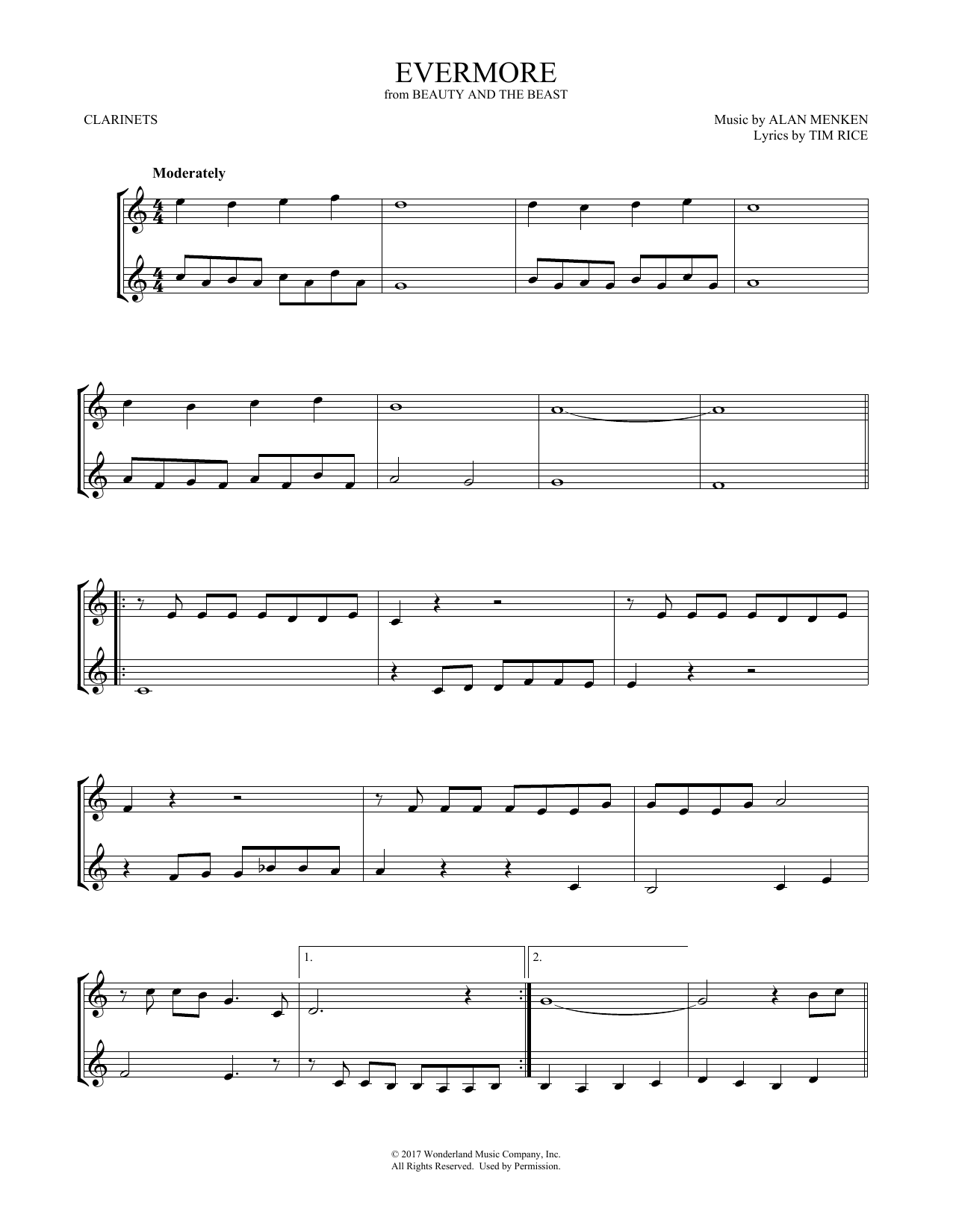 Product gallery: Page 1 of 1 Evermore (from Beauty and the Beast) (arr. Mark Phillips), Josh Groban