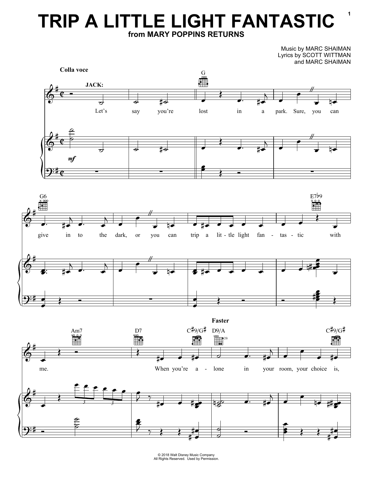 Produktbild zu: Trip A Little Light Fantastic (from Mary Poppins Returns)