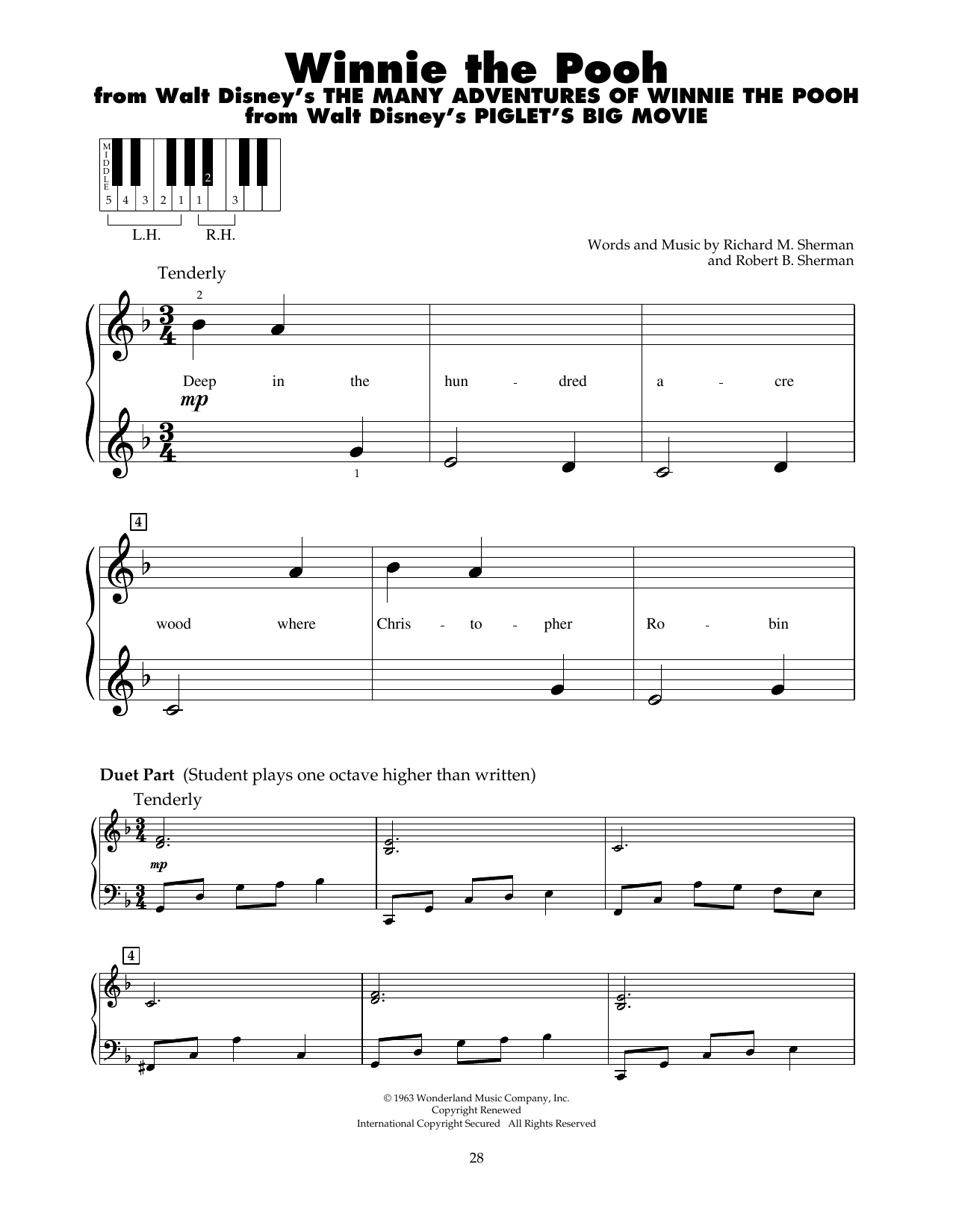Produktbild zu: Winnie The Pooh (from The Many Adventures Of Winnie The Pooh)