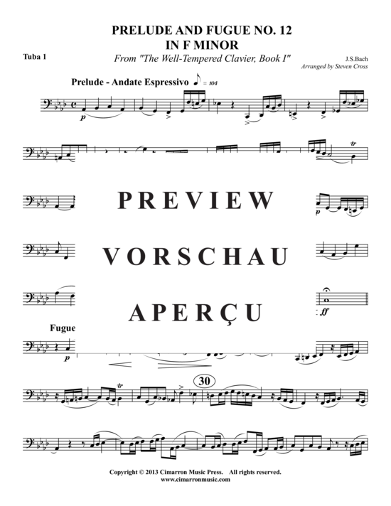 Product gallery: Page 15 of 18 Prelude und Fugue Nr. 12 in F Minor , , (2x Baritone, 2x Tuba)