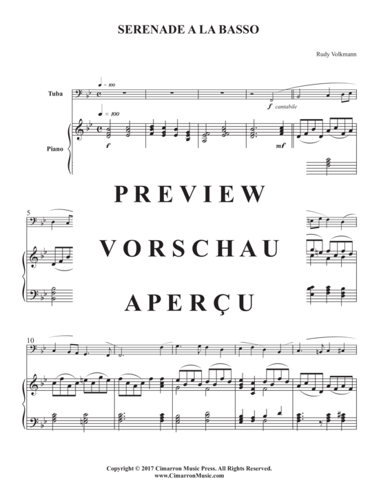 Product gallery: Page 3 of 8 Serenade a la Basso , , (tuba + piano)