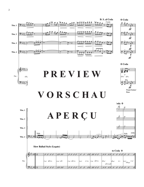 Product gallery: Page 3 of 21 12 Ex-Tra Spicy , , (trombone quartet + piano)