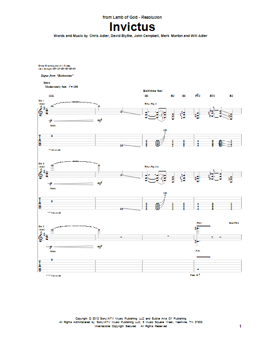 Product gallery: Page 1 of 1 Invictus, Lamb Of God