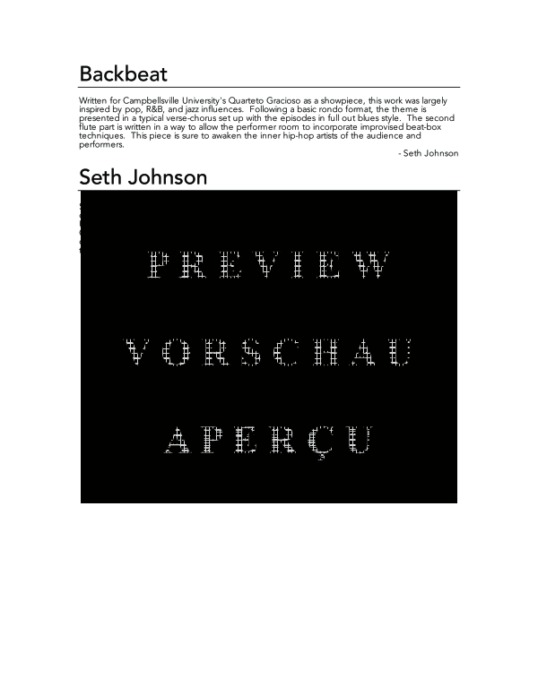 Product gallery: Page 4 of 11 Backbeat, , (Flute Quartet)