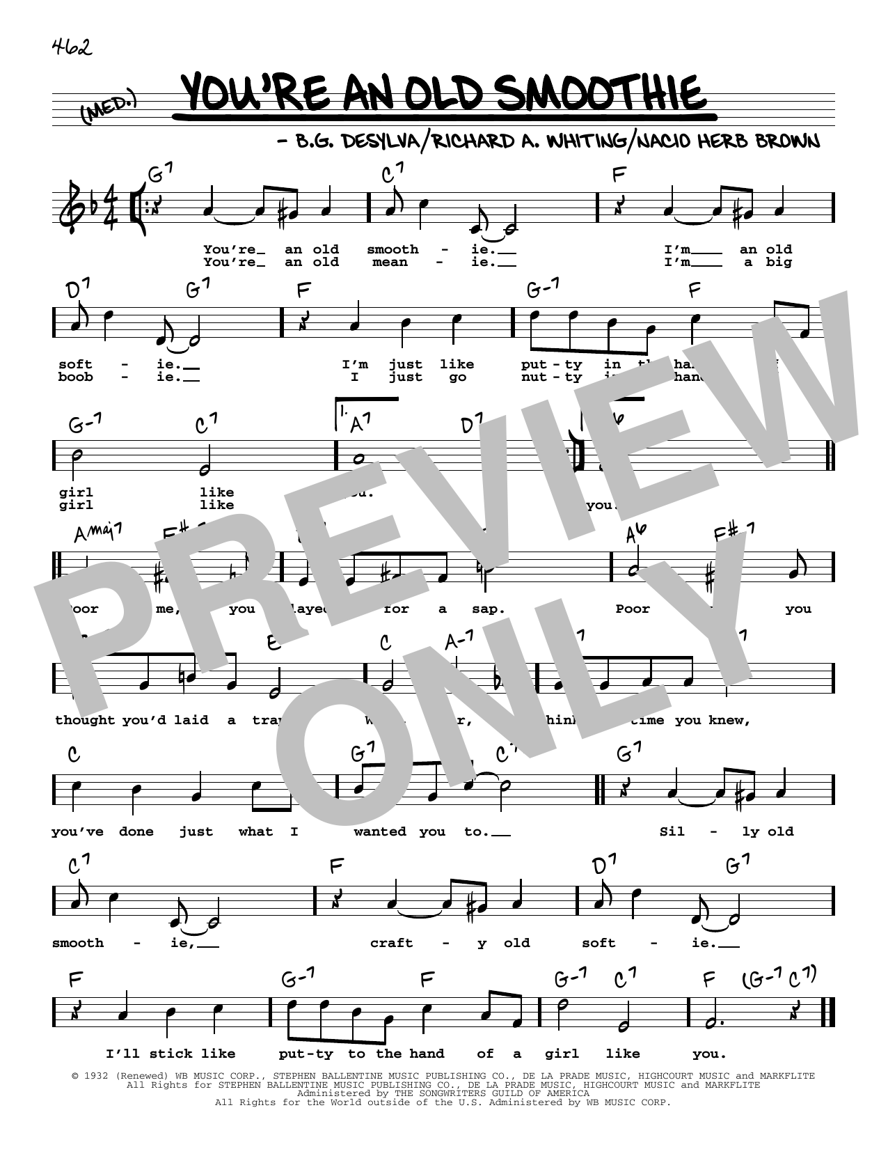 Produktbild zu: You're An Old Smoothie (High Voice) (from Take A Chance)