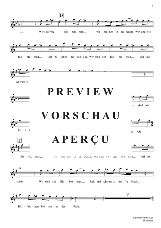 Produktgalerie: Seite 4 von 4 Eisblumen , Eisblume, (Oboe / Fagott)