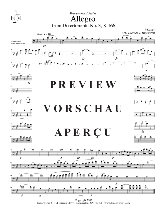 Produktgalerie: Seite 7 von 10 Allegro, , (2xTrompete in B/C, Horn in F, Posaune)