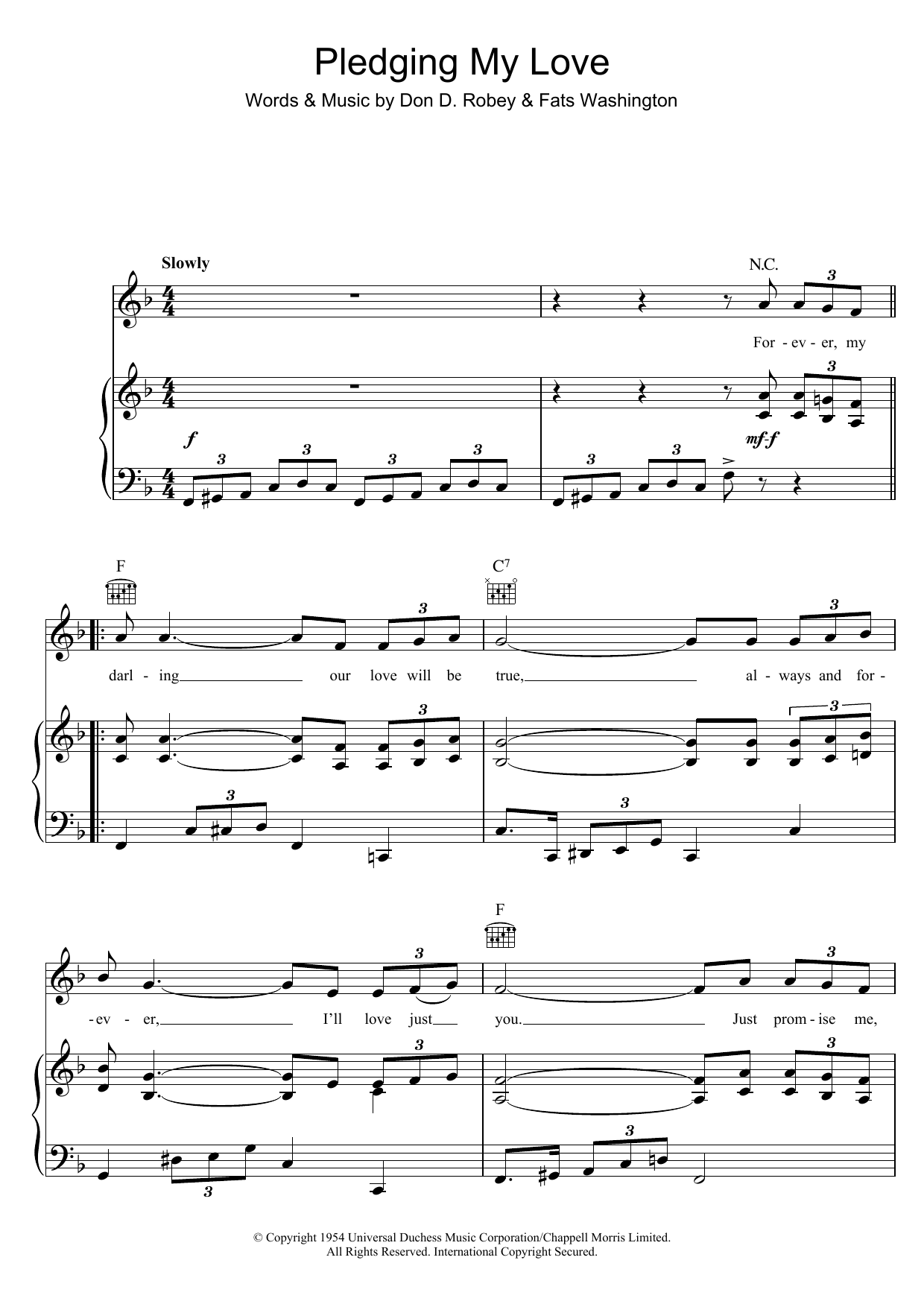 Produktgalerie: Seite 1 von 1 Pledging My Love, Elvis Presley, Gesang, Gitarre, Klavier