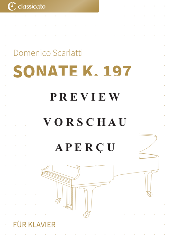 Produktgalerie: Seite 2 von 6 Sonate K. 197 , , Klavier Solo