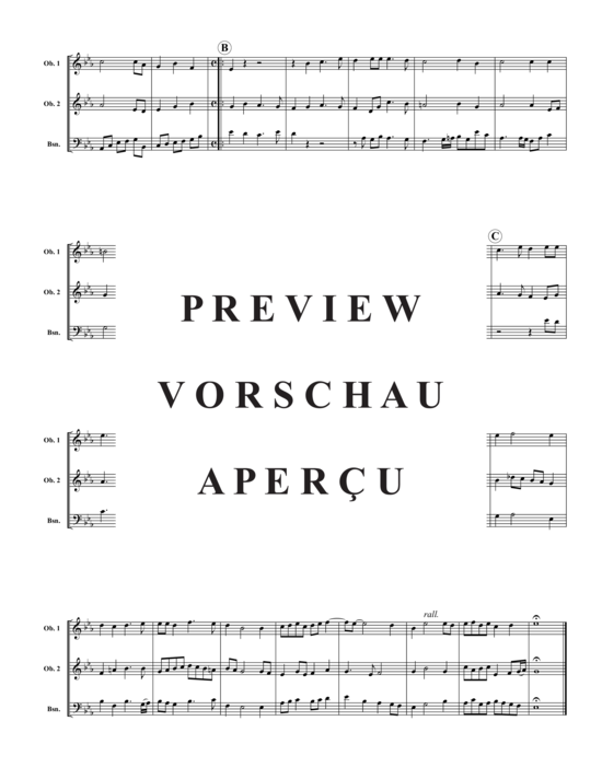 Produktgalerie: Seite 3 von 6 Cantate Domino , , (Trio: 2x Oboe, Fagott)