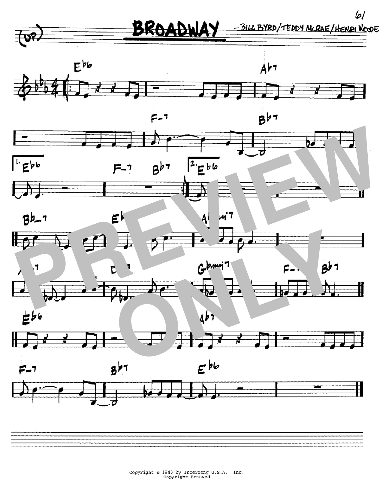 Produktbild zu: Broadway
