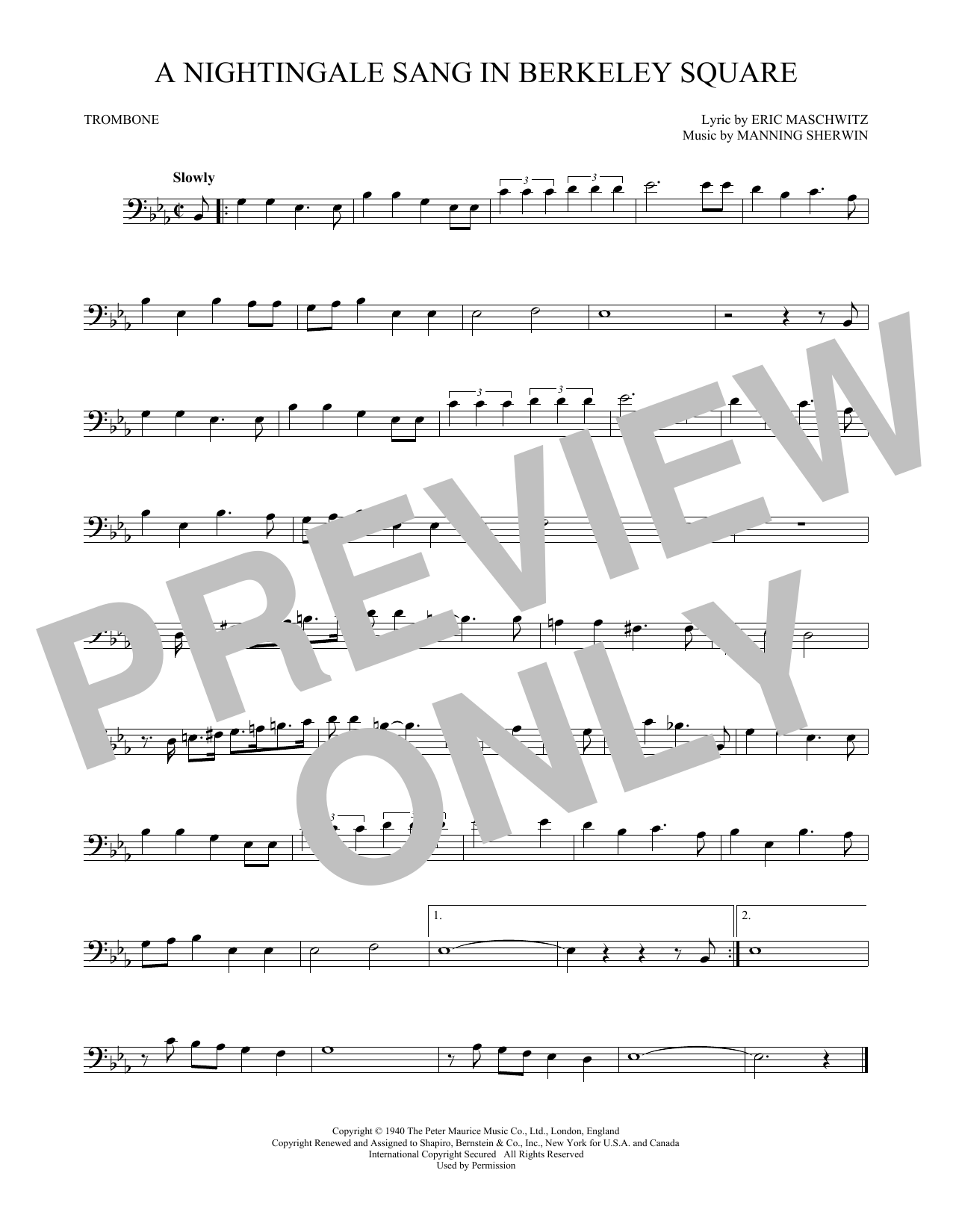 Product gallery: Page 1 of 1 A Nightingale Sang In Berkeley Square, Manning Sherwin