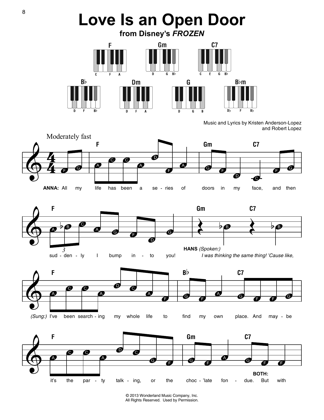 Produktbild zu: Love Is An Open Door (from Frozen)