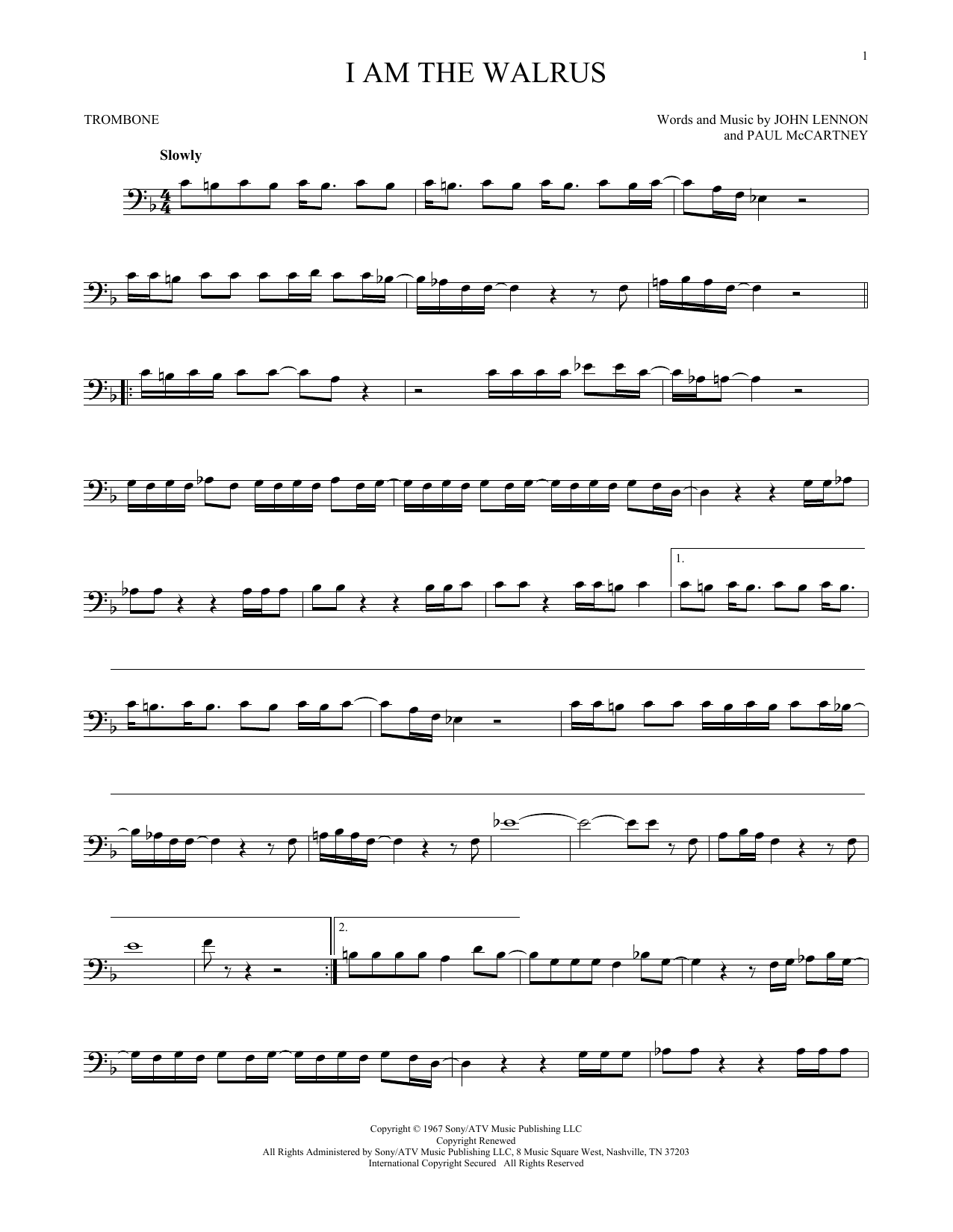 Product gallery: Page 1 of 1 I Am The Walrus, The Beatles