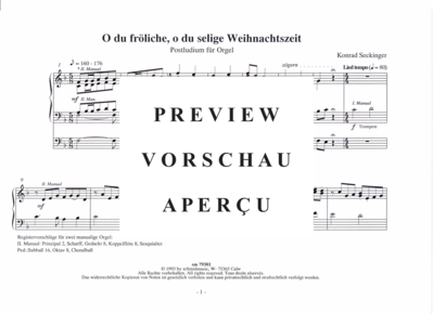 gallery: O du fröhliche , , (Orgel Solo)