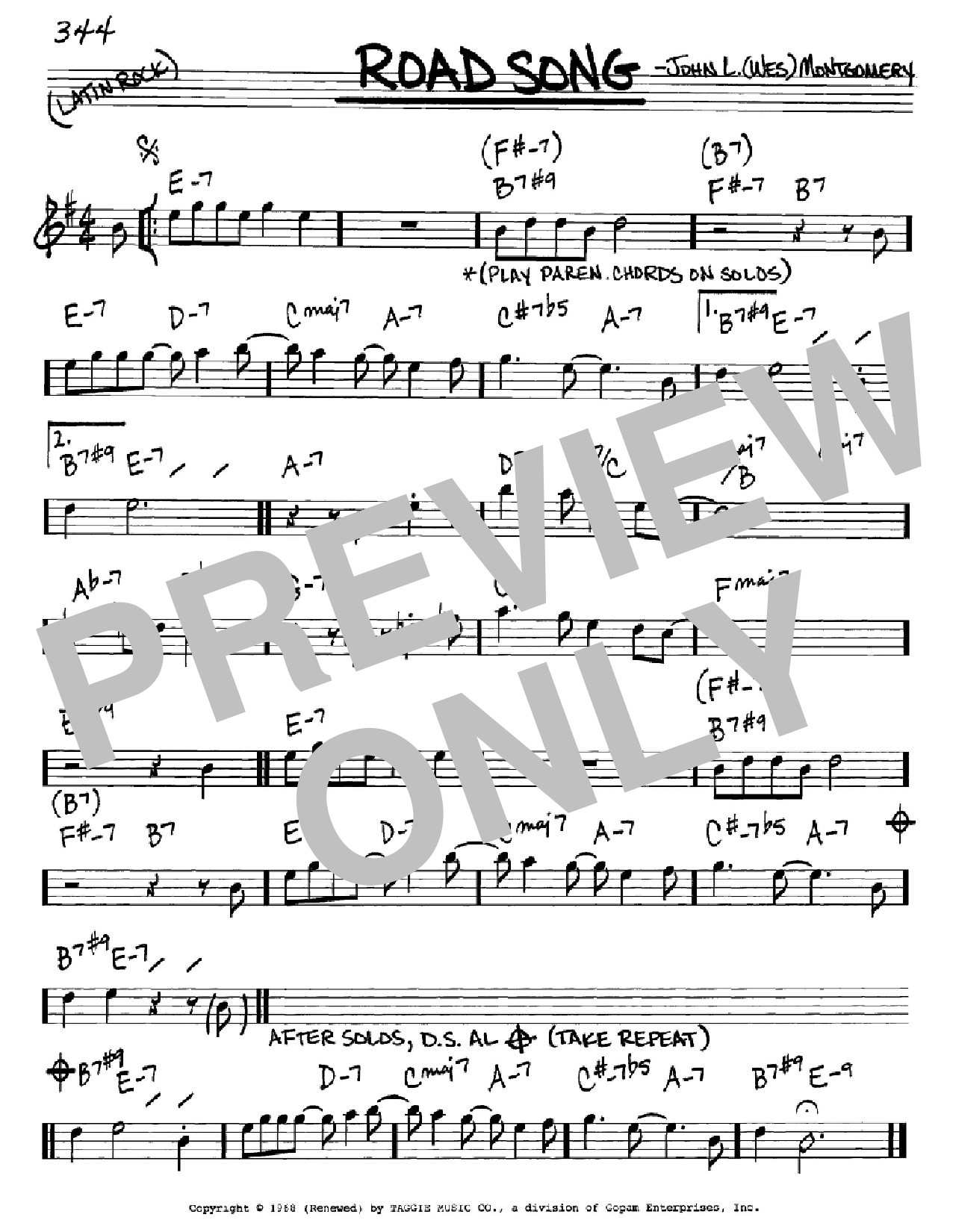 Product picture to:  Road Song - Wes Montgomery