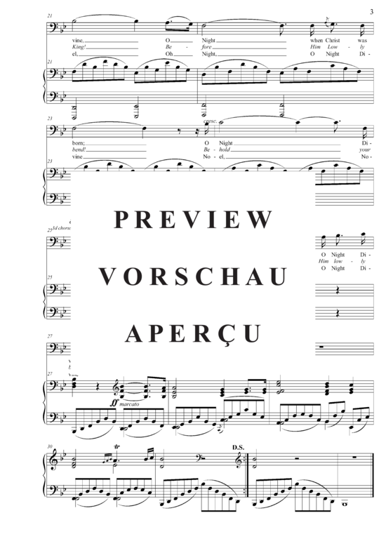 gallery: O Holy Night (Bariton + Klavier) , ,  (B-Dur)