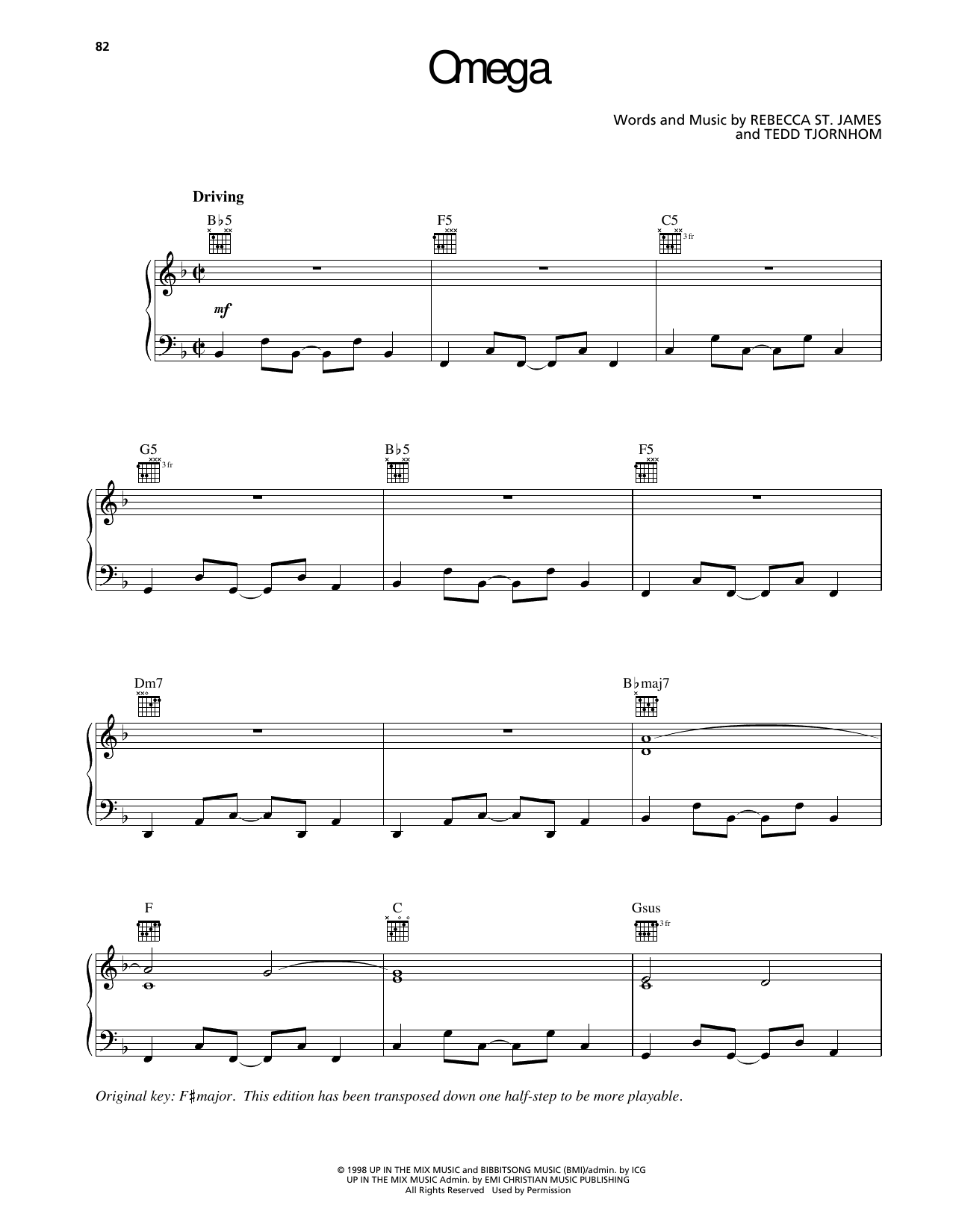 Produktgalerie: Seite 1 von 1 Omega, Rebecca St. James, Gesang, Gitarre, Klavier
