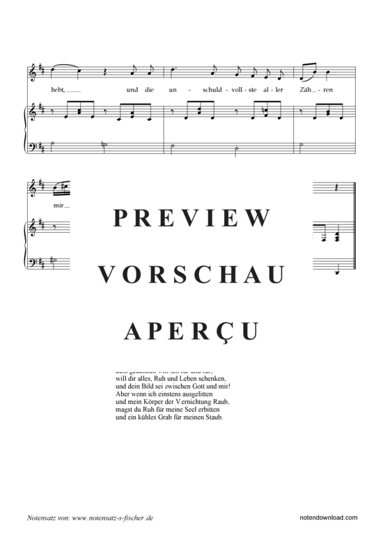 Product gallery: Page 3 of 3 Dein gedenk ich , , Piano and Voice