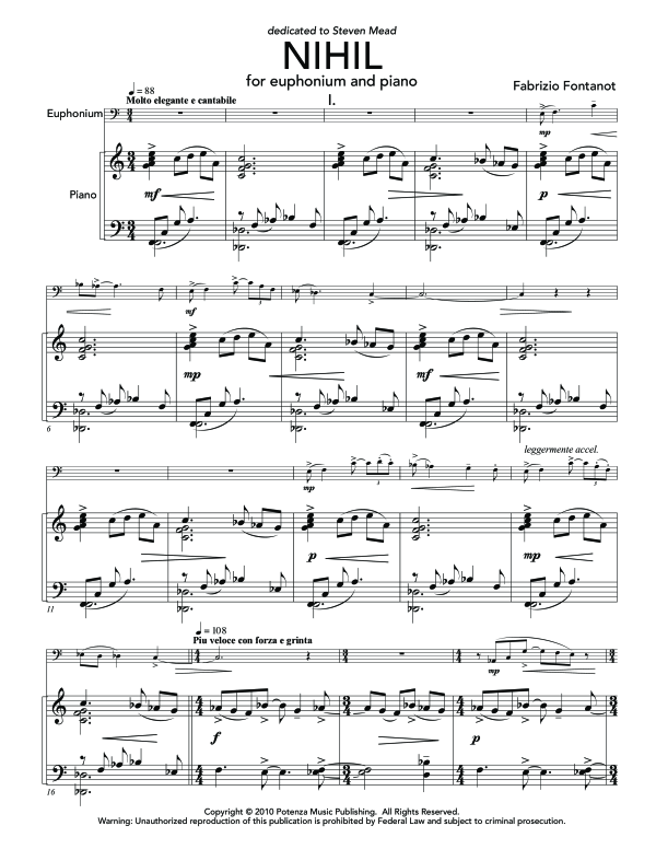 Product gallery: Page 1 of 11 NIHIL, , (euphonium and piano)