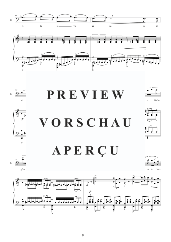 Produktgalerie: Seite 9 von 11 'Sciagurata hai tu creduto' Solo Bass - Choir SA, , Gemischter Chor SAB und Klavier