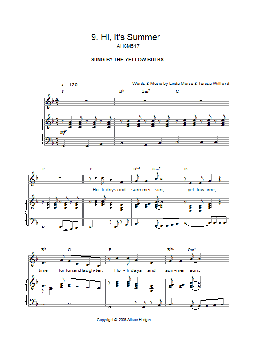 Produktbild zu: Hi, It's Summer (from Mister Lillibub's Lovely Light Bulbs)