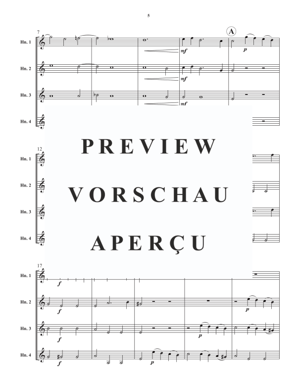 Product gallery: Page 7 of 11 Konzert No. 2 in F-Dur, , Horn Quartet