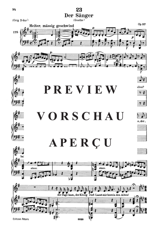 Product gallery: Page 2 of 7 Der Sänger D.149, , Low Voice and Piano