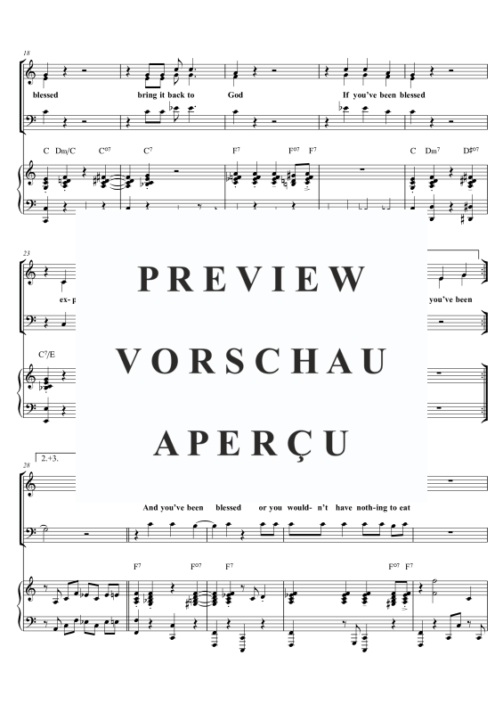 gallery: If You´ve Been Blessed, , Gemischter Chor SAM/Solo opt. und Klavier