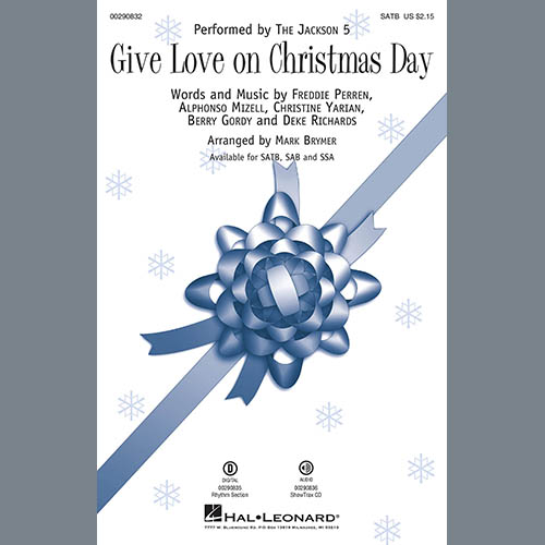 cover: Give Love on Christmas Day (arr. Mark Brymer) - Bass, The Jackson 5