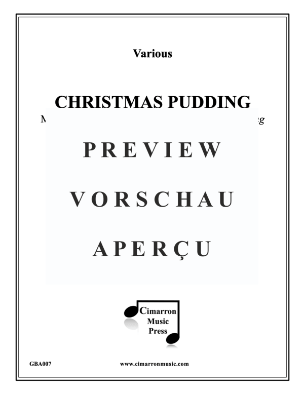 Produktgalerie: Seite 2 von 11 Christmas Pudding, , Blechbläser Quartett