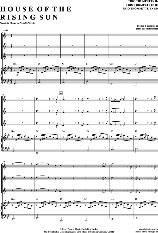 Produktbild zu: The House Of The Rising Sun The Animals