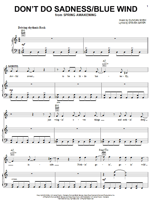 Produktbild zu: Don't Do Sadness/Blue Wind