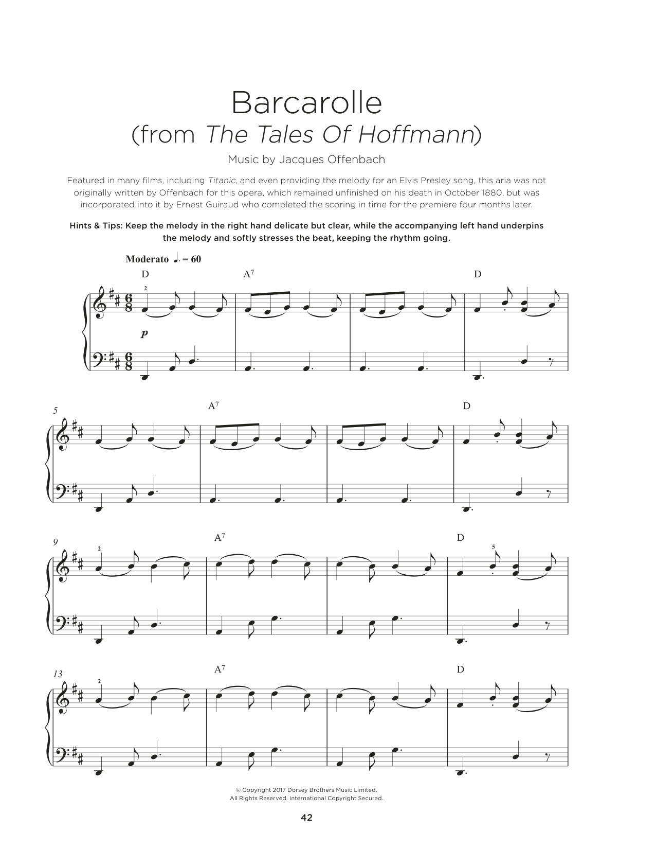 Product picture to:  Barcarolle - Jacques Offenbach