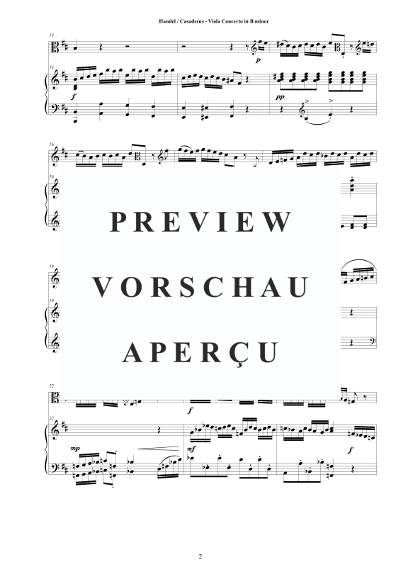 Produktgalerie: Seite 3 von 11 Viola Concerto in B minor, , Viola und Klavier