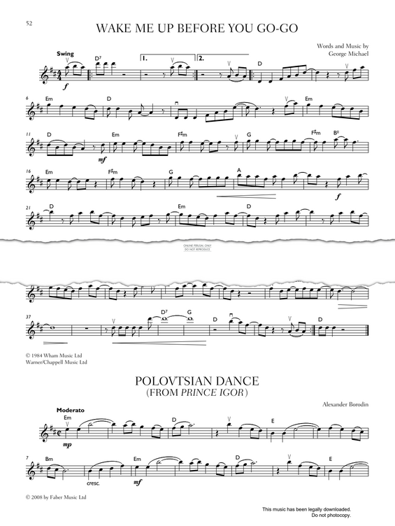 Produktgalerie: Seite 1 von 1 Wake Me Up Before You Go-Go, Wham!, Violine