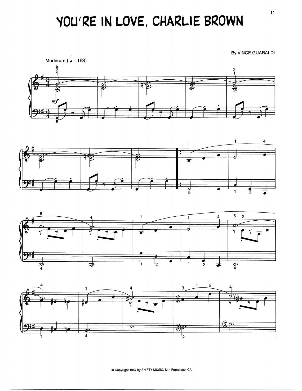 Produktgalerie: Seite 1 von 1 You're In Love, Charlie Brown (arr. Lee Evans), Vince Guaraldi, Klavier