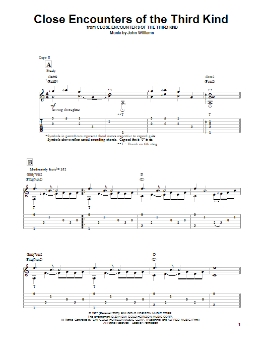 Product picture to: Theme From Close Encounters Of The Third Kind (arr. Ben Woolman)