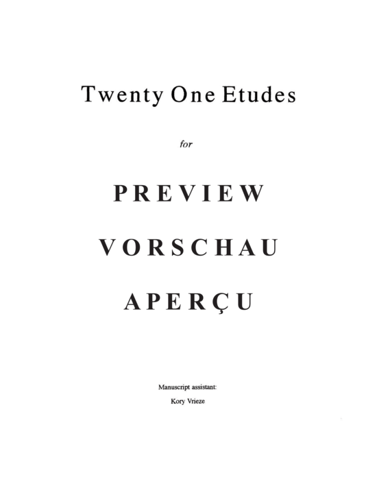 Product gallery: Page 3 of 21 Twenty-one Etudes , , (Euphonium Solo)