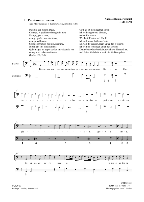 Produktgalerie: Seite 1 von 11 Motettae unius et duarum vocum, , (Cantus, Bassus mit Basso Continuo)