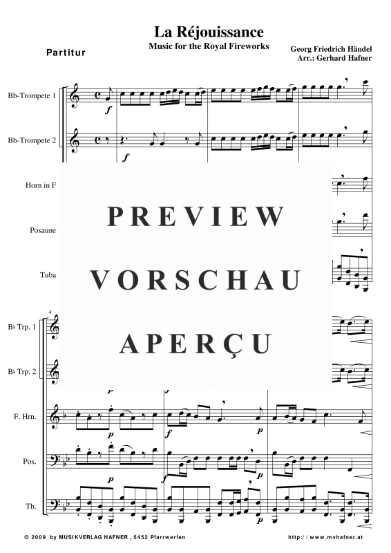 gallery: Feuerwerksmusik - La Réjouissance, , (Blechbläser Quintett)
