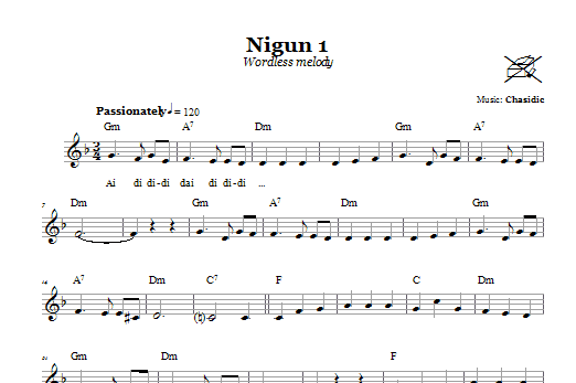 Produktgalerie: Seite 1 von 1 Nigun 1 (Wordless Melody), Chasidic, Melodieinstrument
