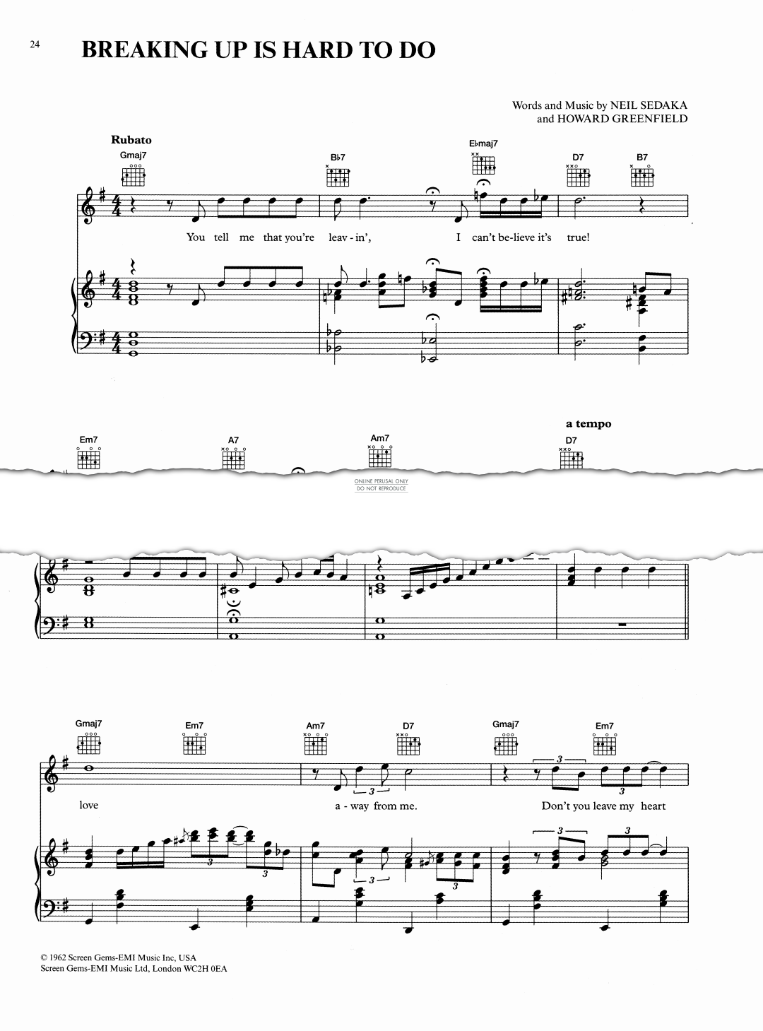 gallery: Breaking Up Is Hard To Do, Neil Sedaka, Gesang, Gitarre, Klavier