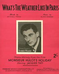 cover: What's The Weather Like In Paris, Ronnie Meade
